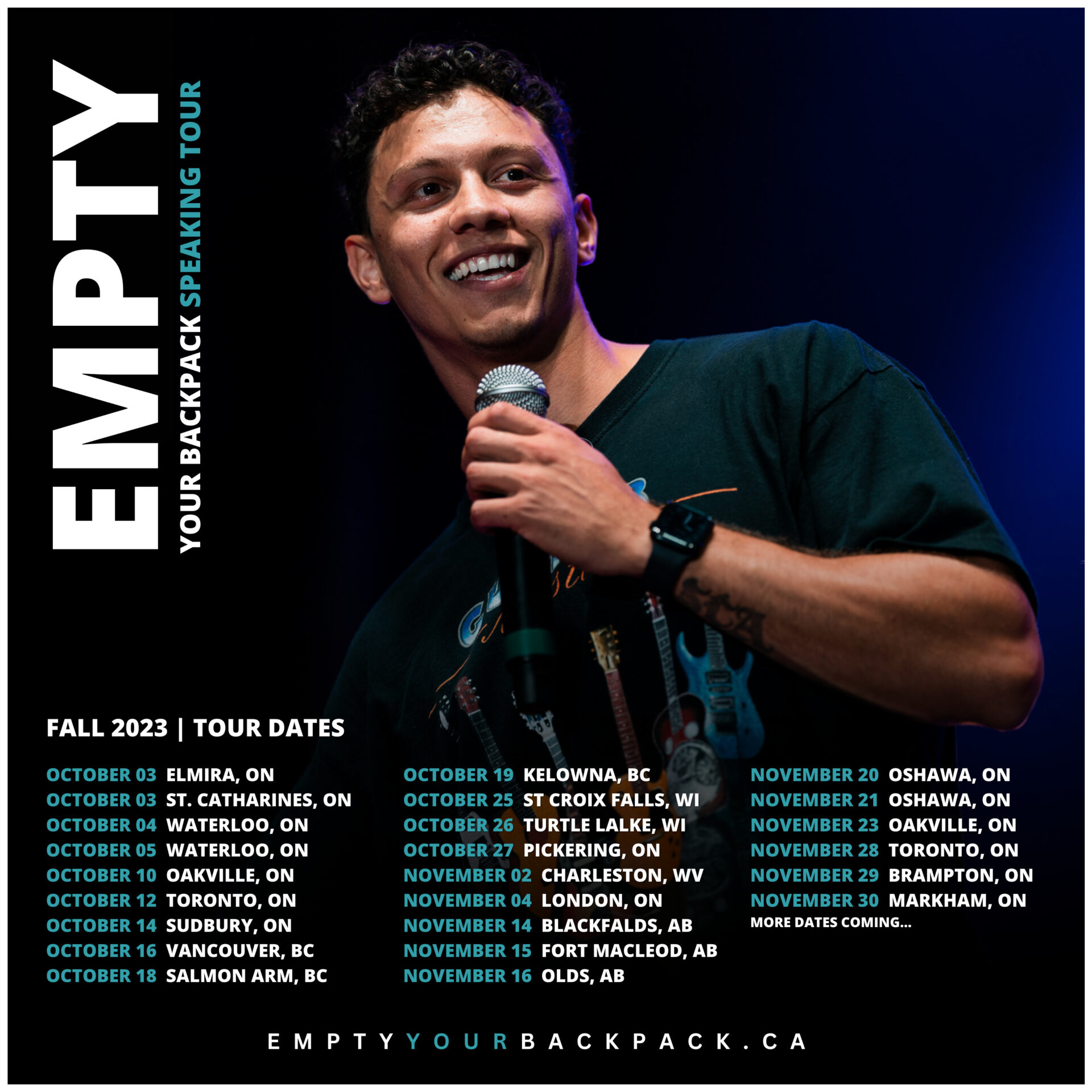 Empty Your Backpack 2023 Fall Tour Poster